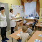 25 октября 2017 года врачи детского стоматологического отделения провели «Урок гигиены» в детском саду №116 Центрального района
