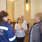 Мария Щербакова поздравила сотрудников поликлиники №38 с Днем медицинского работника