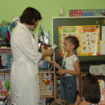 3 августа 2016 года детское стоматологическое отделение провело «Урок гигиены» в детском саду №103 Центрального района